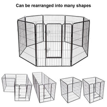 Load image into Gallery viewer, 40&quot; Heavy duty large dog crate with 8 panels 🏰🐶🐕‍🦺🐾🤩 - PupiPlace