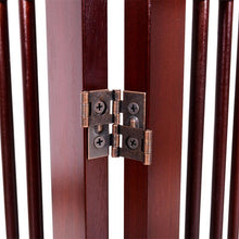 将图片加载到图库查看器，30&quot; Wooden dog gate for doorway in 4 panels for little dog breeds 🐕‍🦺🐶🥰🚪 - PupiPlace