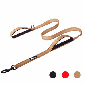 1.5M dual handle dog leash : Ideal to train puppy to walk on a leash 🐶🦮🐕‍🦺🐩 - PupiPlace