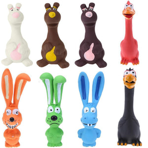 Squeaky sound donkey, pig, fox and chicken dogs toys 🐴🐷🐻🦊🐔🐶 - PupiPlace