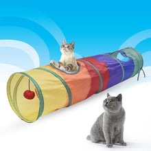将图片加载到图库查看器，2/3/5 Holes foldable cat tunnel : the new cat hiding place 😻🏕🐈 - PupiPlace