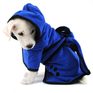 Super Absorbent Dog Bathrobe : Make your puppy first bath memorable ! 🐶🎽🐾 - PupiPlace
