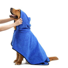 Cargar imagen en el visor de la galería, Super Absorbent Dog Bathrobe : Make your puppy first bath memorable ! 🐶🎽🐾 - PupiPlace