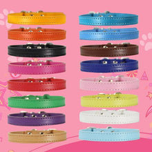 Load image into Gallery viewer, PU Leather color dog collars ❤️🧡💛🐶💜💚💙 - PupiPlace