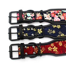Load image into Gallery viewer, Strong Reflective Fashion Dog Collars for small, medium and big dogs 🐕‍🦺🌺🌼🌸🇺🇸 - PupiPlace
