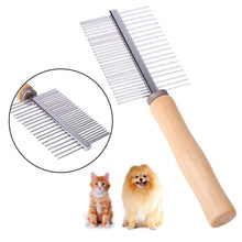Carica l&#39;immagine nel visualizzatore di Gallery, Stainless Steel Hairbrush for cats and dogs with short hair 😻🐶🐾🦸‍♂️ - PupiPlace