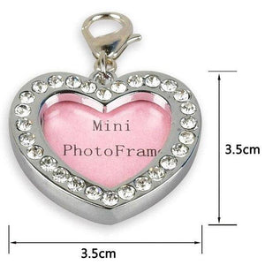 Crystal mini dog and cat photo frames pendants 🐶😻🖼💎🌟 - PupiPlace