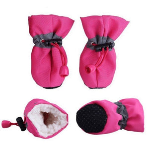 4pcs/set Warm dog shoes for the winter season 🐩🐾🌧⛄️ - PupiPlace