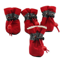 将图片加载到图库查看器，4pcs/set Warm dog shoes for the winter season 🐩🐾🌧⛄️ - PupiPlace