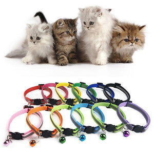 Fashion Nylon Necklaces in cat head pendant with bell 😻🐱🛎 - PupiPlace
