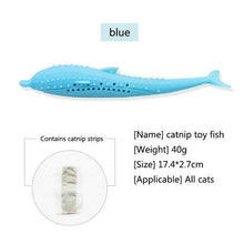 Load image into Gallery viewer, Cat Fish Shape Toy With Catnip : solution when your cat is smelly 🐈🤢🤮😷🐈 - PupiPlace