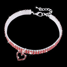 Charger l&#39;image dans la galerie, Heart-shaped dog/cat collar in Rhinestone 😻🐶✨💎🤩 - PupiPlace