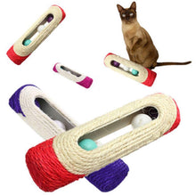Charger l&#39;image dans la galerie, Rolling Scratching Post with 3 balls : one of the best cat games for cats 😻🧵✨ - PupiPlace
