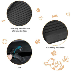 61" Folding dog car ramp : the perfect gift for an injured/old dog ⚠️🦮🚧🚙 - PupiPlace