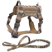 Carica l&#39;immagine nel visualizzatore di Gallery, Tactical Training Harness + Leash for german shepherd and K9 dogs 🦺🦮📢👮🏽‍♂️ - PupiPlace
