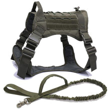 Cargar imagen en el visor de la galería, Tactical Training Harness + Leash for german shepherd and K9 dogs 🦺🦮📢👮🏽‍♂️ - PupiPlace