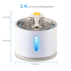 2.4L Automatic dog / cat water fountain for pets not drinking water ⛲️🙀🐶 - PupiPlace