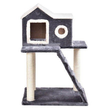 Load image into Gallery viewer, 36&quot; Dark gray modern cat tree in castle shape 🏰😻🏰 - PupiPlace