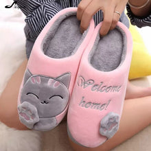 将图片加载到图库查看器，Woman&#39;s winter slippers gifts for cat lovers 😻👩‍🦰👠🐈🎁 - PupiPlace