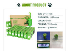 将图片加载到图库查看器，360/720 Premium Biodegradable dog poop bags 🐶🐕💩🔋📦 - PupiPlace