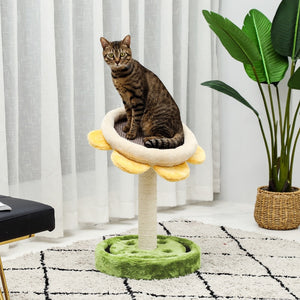 Exotic cat scratching posts in Cactus and Flower shapes 😻🐱🌵🌻🐈 - PupiPlace