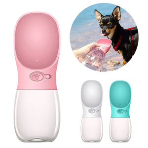 350/550 ml dog water bottle for a convenient dog walk 💦🍶🐕‍🦺👨🏻‍🦯🏝 - PupiPlace