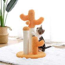 Cargar imagen en el visor de la galería, Exotic cat scratching posts in Cactus and Flower shapes 😻🐱🌵🌻🐈 - PupiPlace