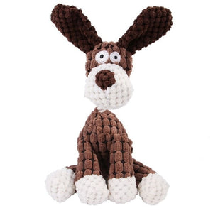 Plush sound puppy toys in animals' shape 🐹🐰🐻🐒🦆🐓🦩🦓🦌🐐🦒🐾🐶 - PupiPlace