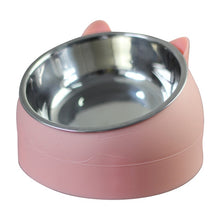 Cargar imagen en el visor de la galería, Modern cat bowl feeder in stainless steel 😻🥣🐾🐈 - PupiPlace
