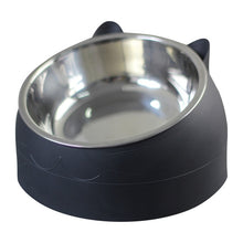Cargar imagen en el visor de la galería, Modern cat bowl feeder in stainless steel 😻🥣🐾🐈 - PupiPlace