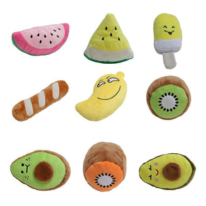 Fruit-Shaped cat/dog chew toys 🐶🐱🐾🍎🍊🍉🍍🍓🥝🥑 - PupiPlace